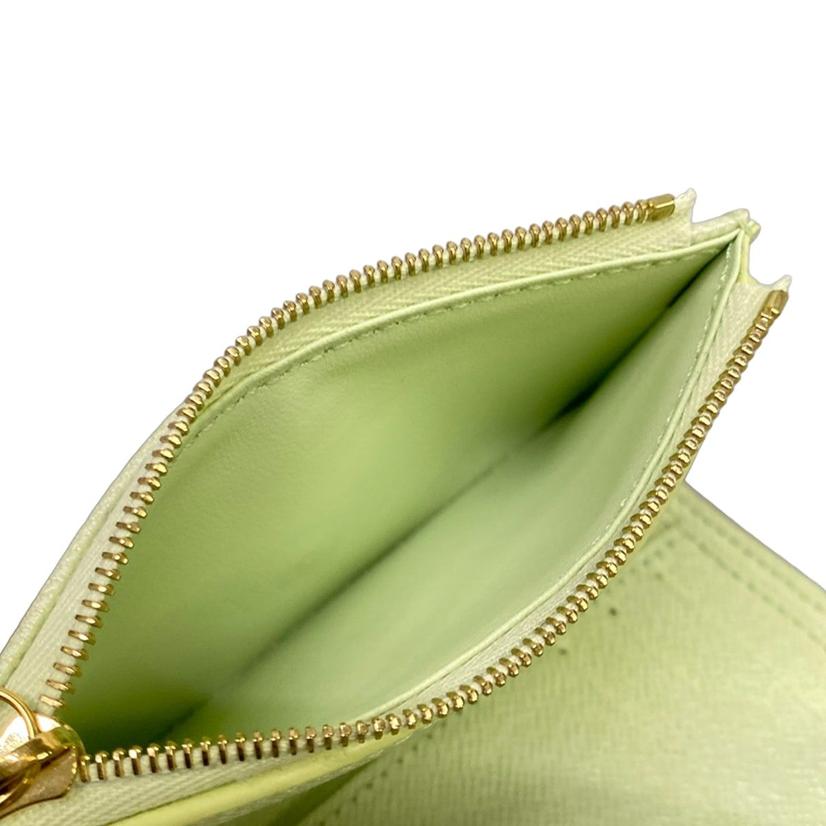 Louis Vuitton Bifold Wallet Monogram Portefeuille Victorine Vert Annie Leather — view 4
