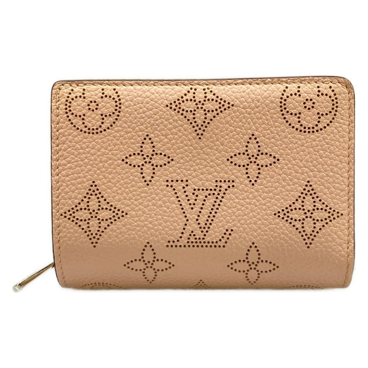 Louis Vuitton Bifold Wallet Mahina Portefeuille Jasmine Pink Leather Cowhide