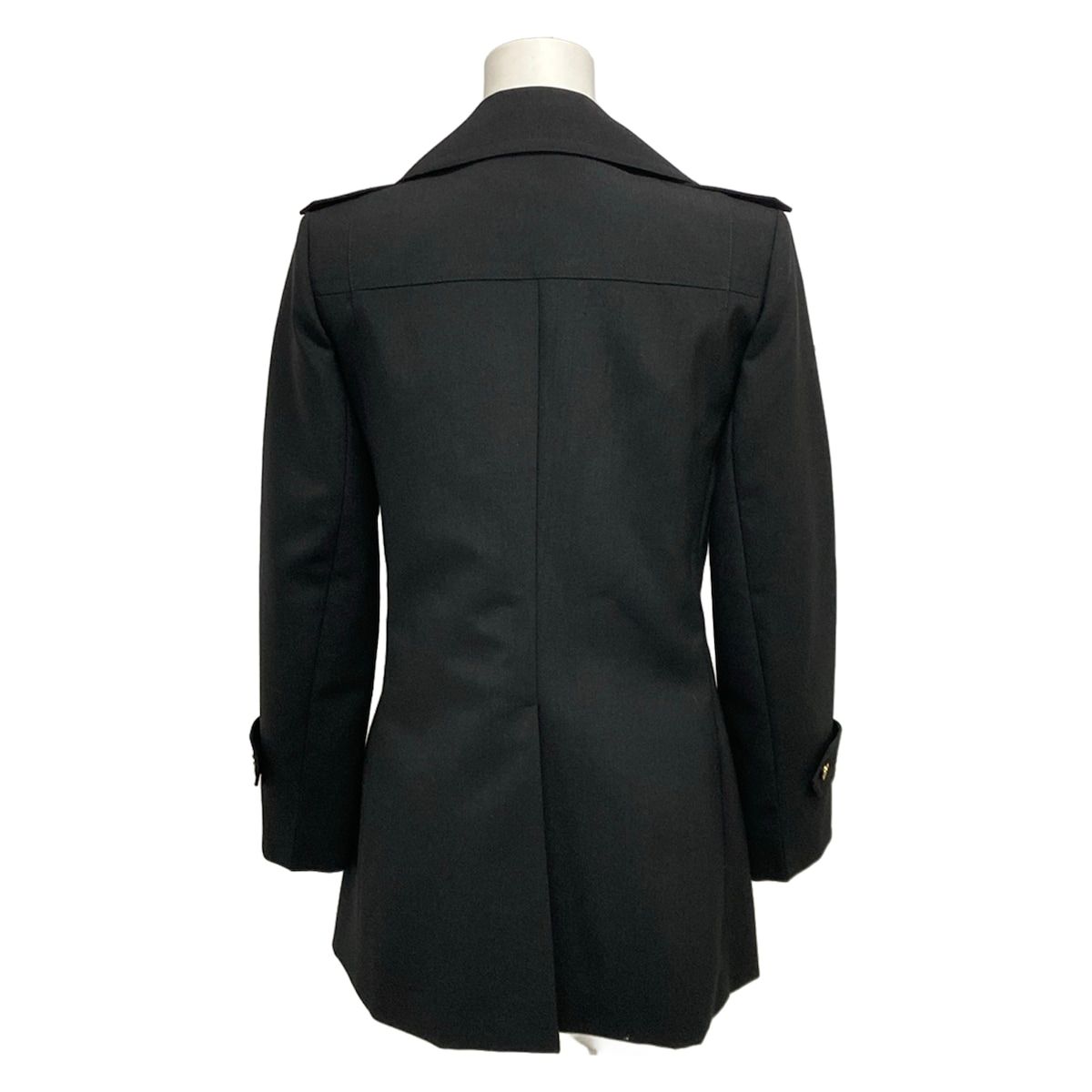 Louis Vuitton Coat 38 M Black Double Mohair Spring Autumn — view 2