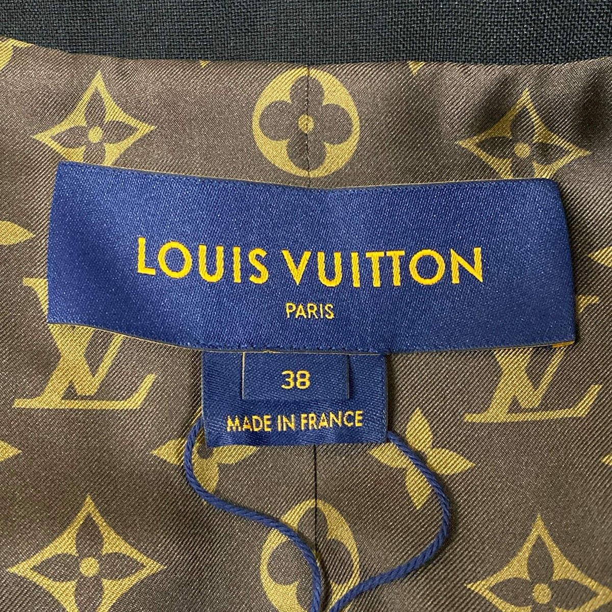 Louis Vuitton Coat 38 M Black Double Mohair Spring Autumn — view 3