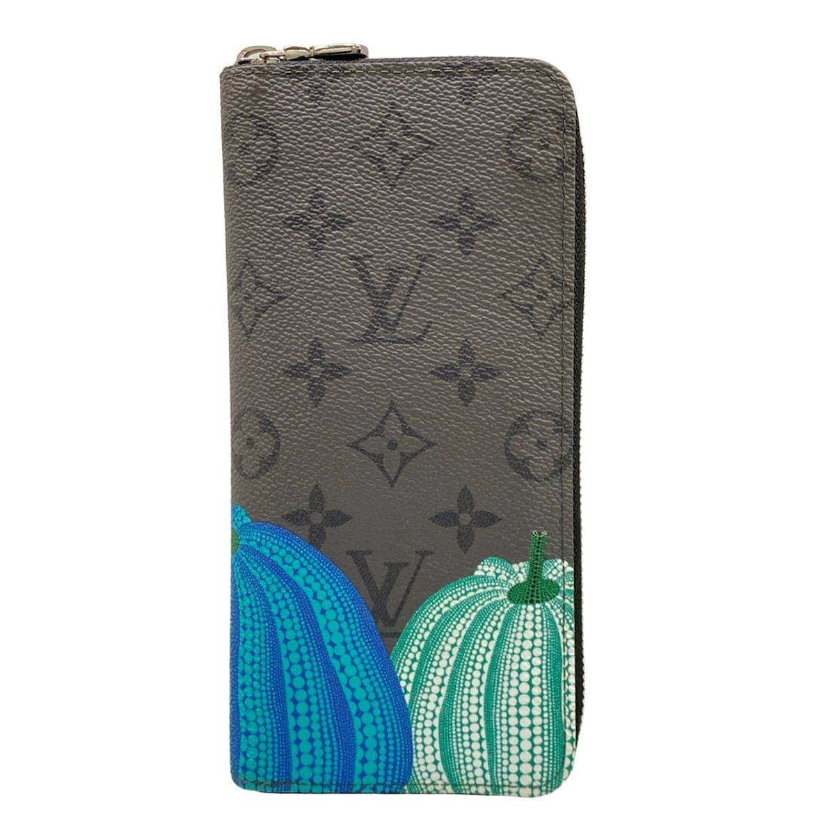 Louis Vuitton Wallet Yayoi Kusama LV YK Zippy Vertical Monogram Eclipse Reverse