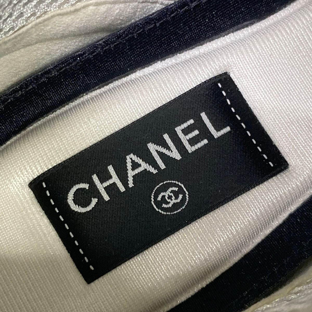Chanel Sneakers 39.5 Silver Ivory Gray Leather — view 9