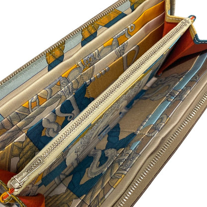 Hermes Wallet Azap Long Silk in Etoupe — view 3