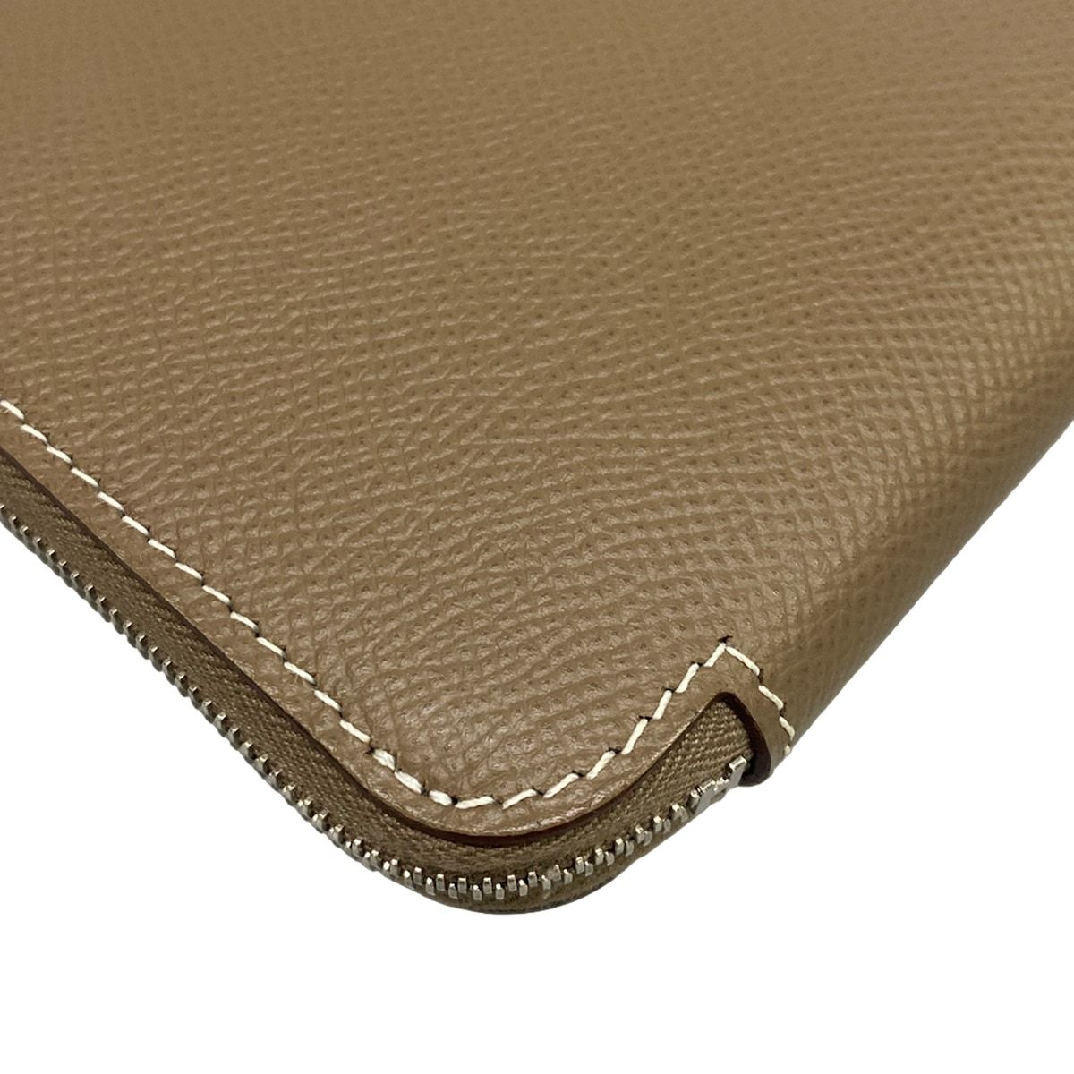 Hermes Wallet Azap Long Silk in Etoupe — view 7
