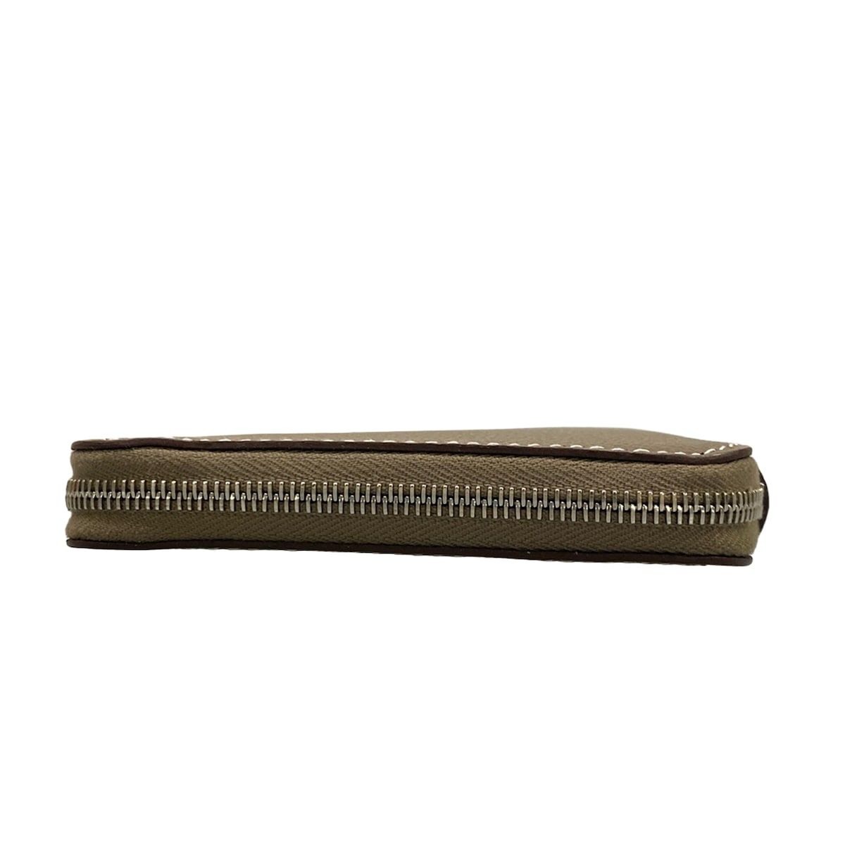 Hermes Wallet Azap Long Silk in Etoupe — view 8