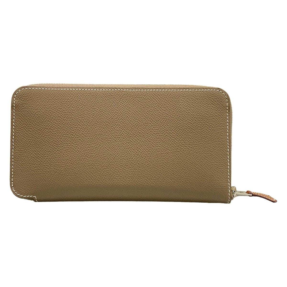 Hermes Wallet Azap Long Silk in Etoupe — view 2