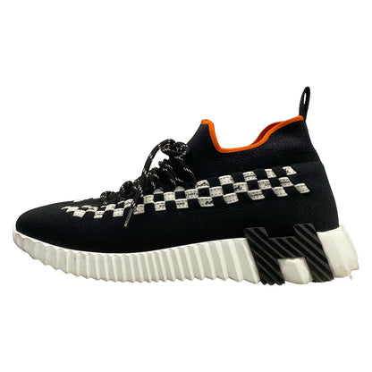 Hermes Sneakers 39 Flex Black White Orange