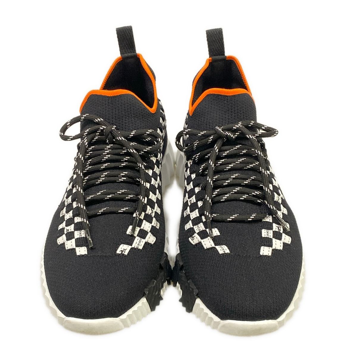 Hermes Sneakers 39 Flex Black White Orange — view 5