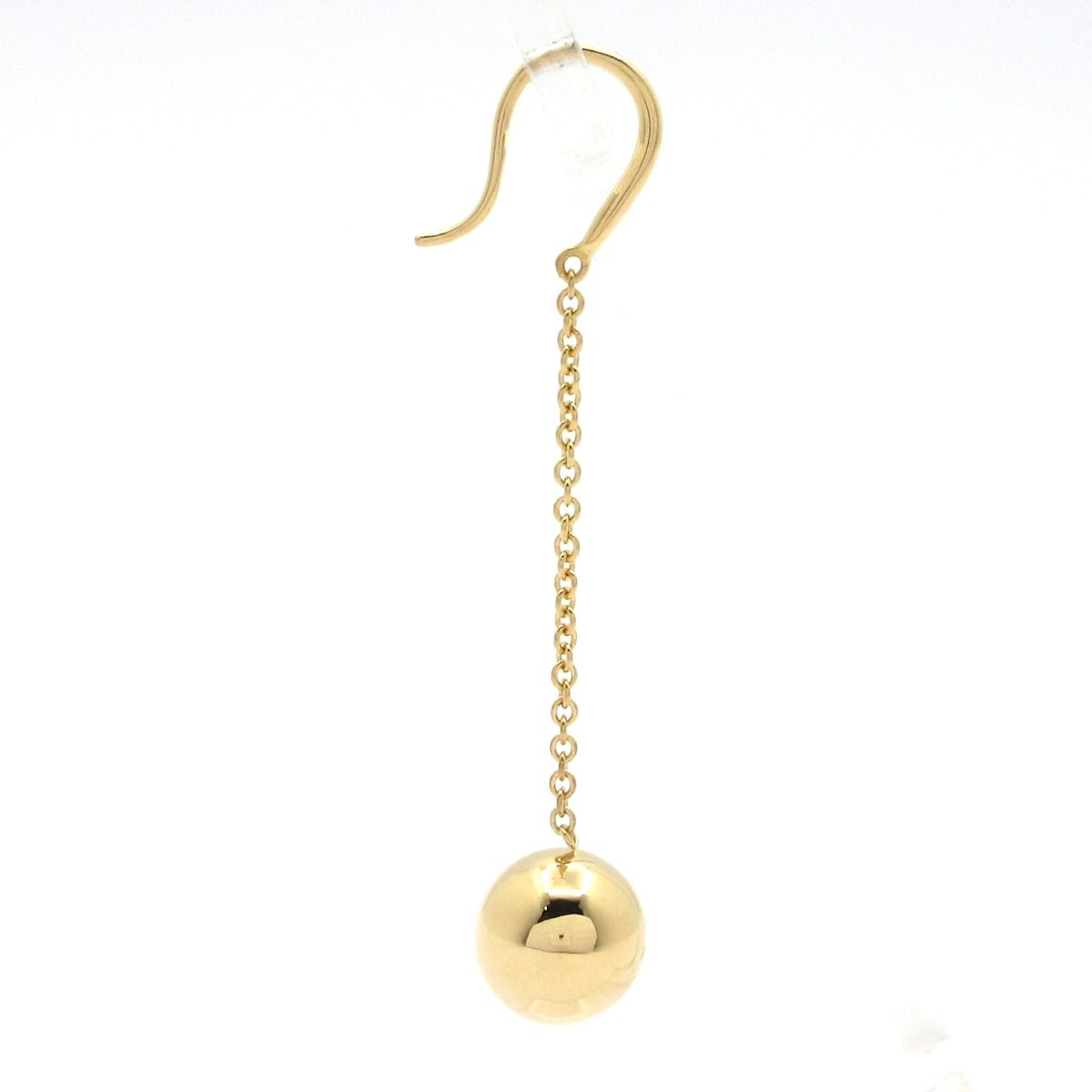 Tiffany & Co Earrings Ball Hook 18k Yellow Gold One Side — view 2