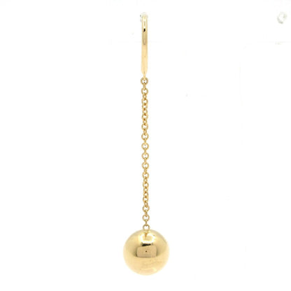 Tiffany & Co Earrings Ball Hook 18k Yellow Gold One Side