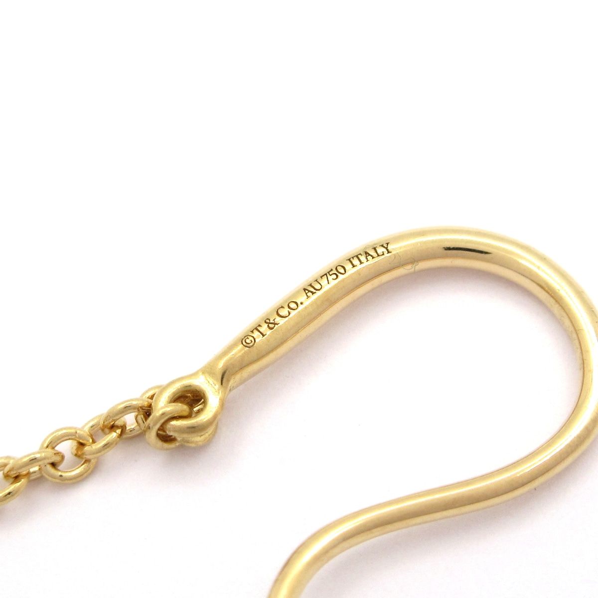Tiffany & Co Earrings Ball Hook 18k Yellow Gold One Side — view 5