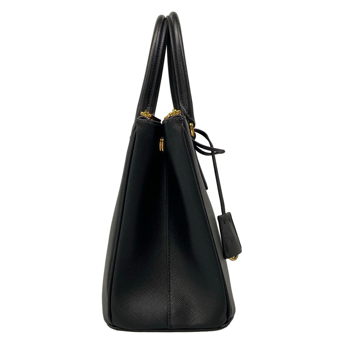 Prada Handbag Galleria Midi Black Leather — view 2