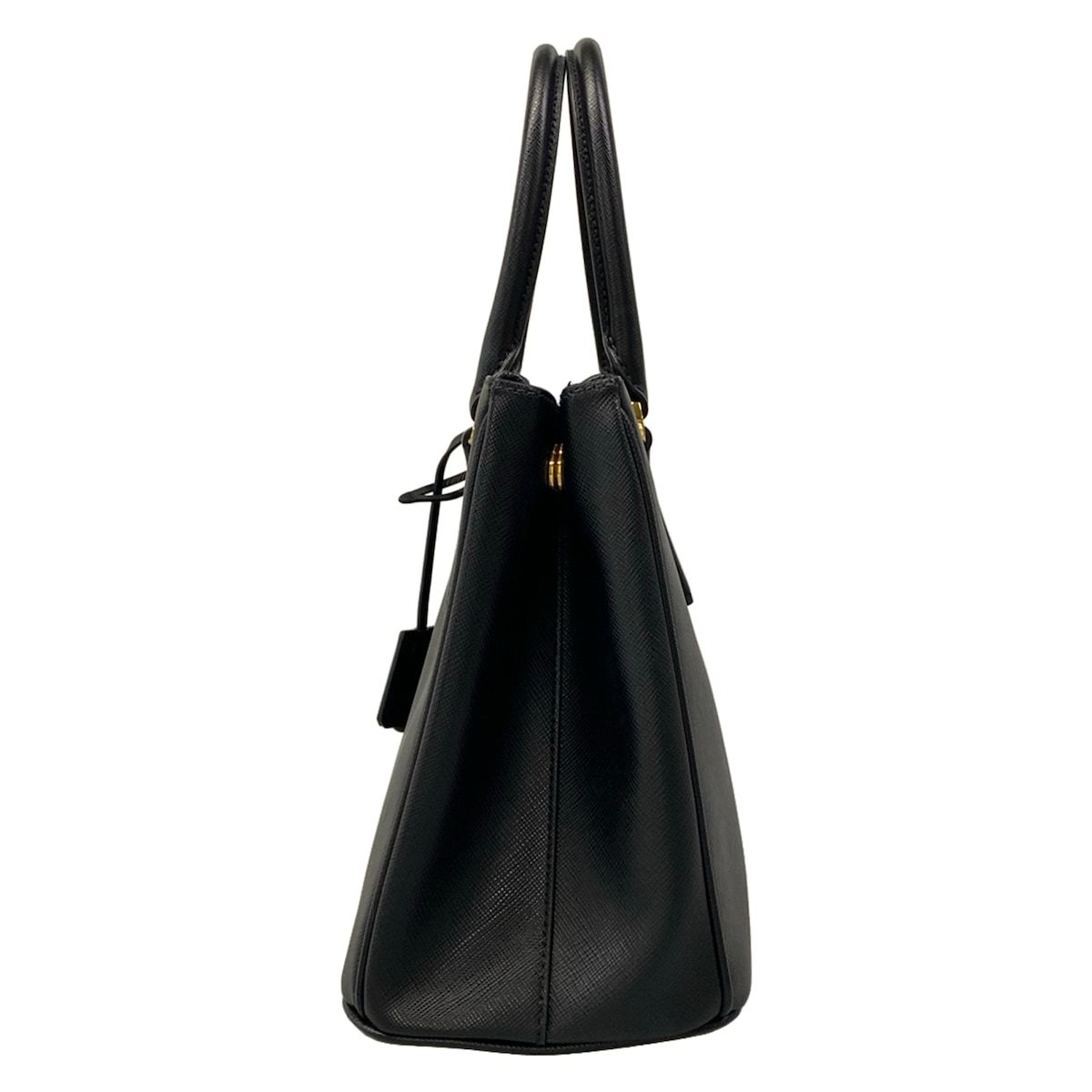 Prada Handbag Galleria Midi Black Leather — view 4