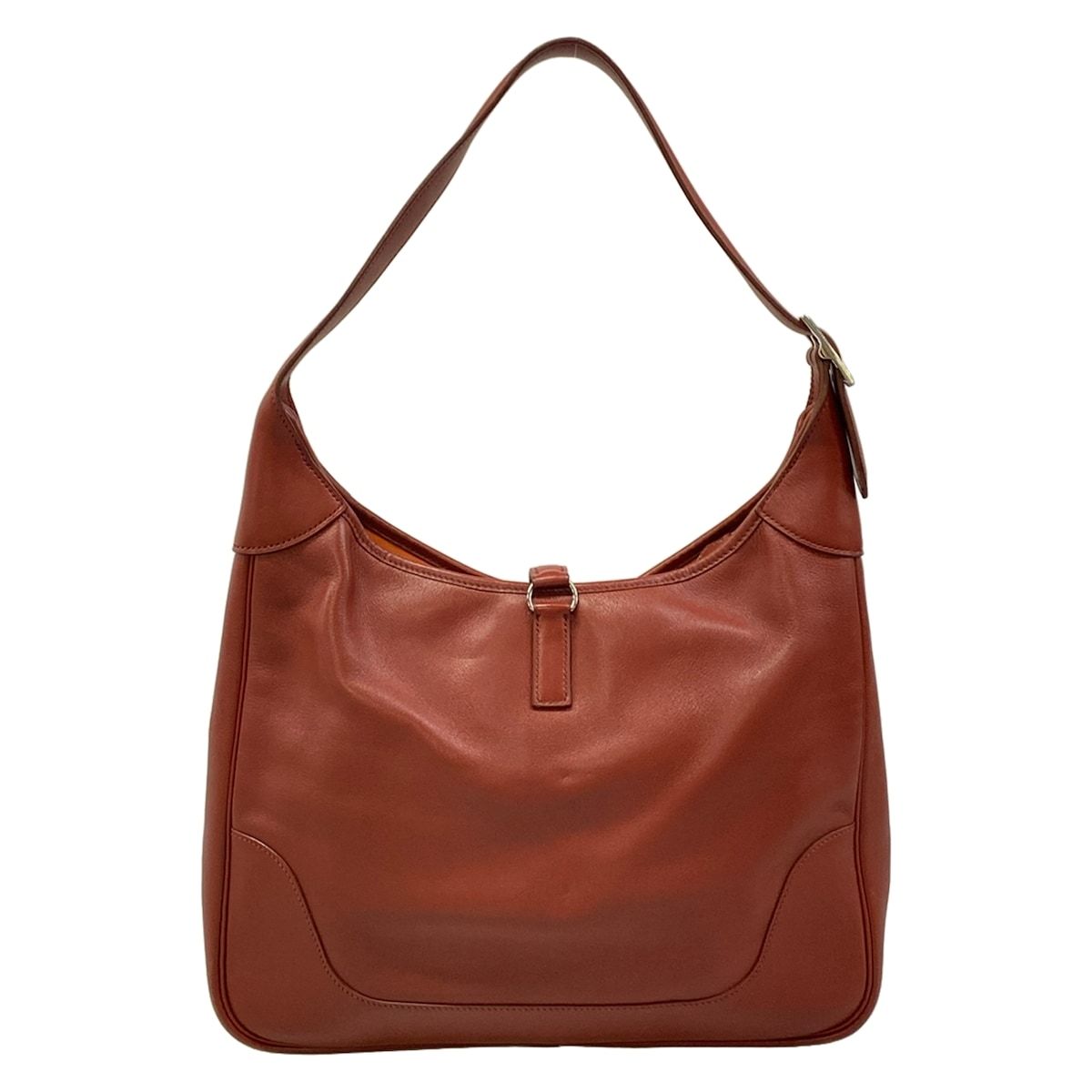 Hermes Shoulder Bag Trim 35 Brick Silver — view 3