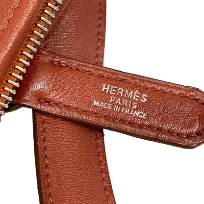 Hermes Shoulder Bag Trim 35 Brick Silver — view 9