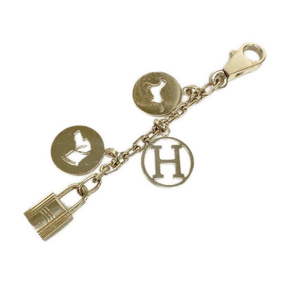 Hermes Key Holder Amulet 4 Silver Cadena Horse Dog