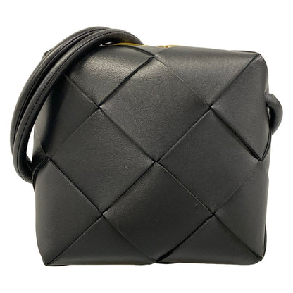 Bottega Veneta Shoulder Bag Mini Cassette Black Leather