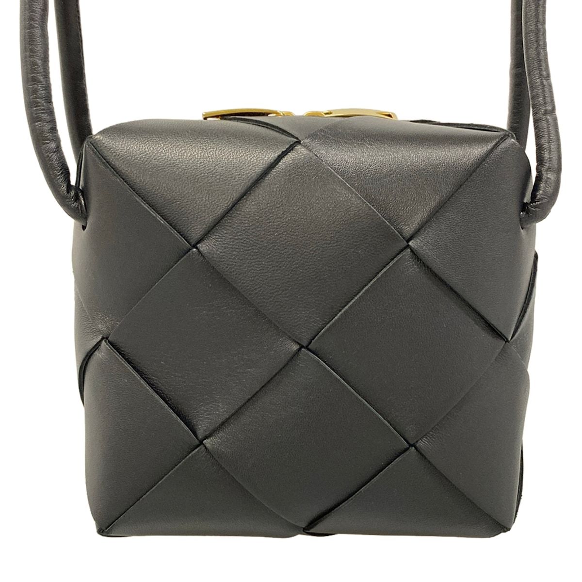 Bottega Veneta Shoulder Bag Mini Cassette Black Leather — view 3