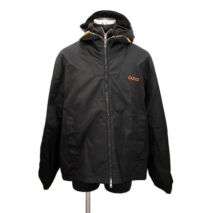 Gucci Jacket Patch Logo Twill Nylon 56 Black
