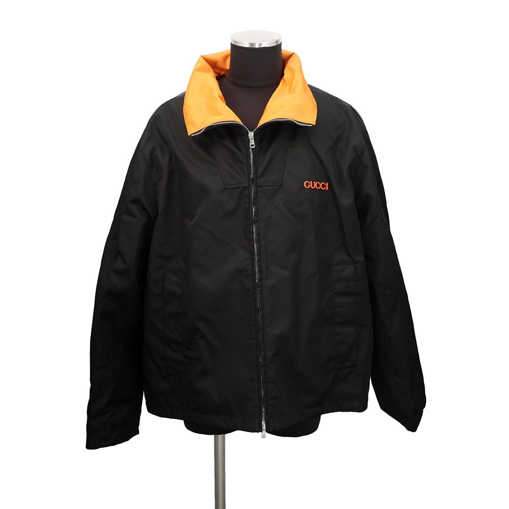 Gucci Jacket Patch Logo Twill Nylon 56 Black — view 4