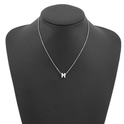 Hermes Necklace Mini Pop White Silver — view 4