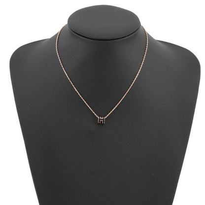 Hermes Necklace Mini Pop Black Pink Gold — view 4