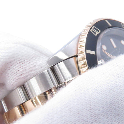 Rolex Submariner Date S Number SS 18k Yellow Gold Watch Black Dial — view 5