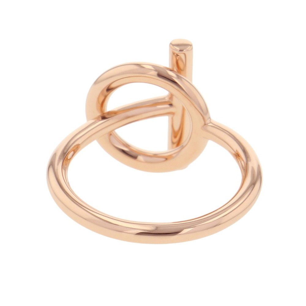 Hermes Ring Echappee PM Diamond Total 18k Pink Gold — view 3