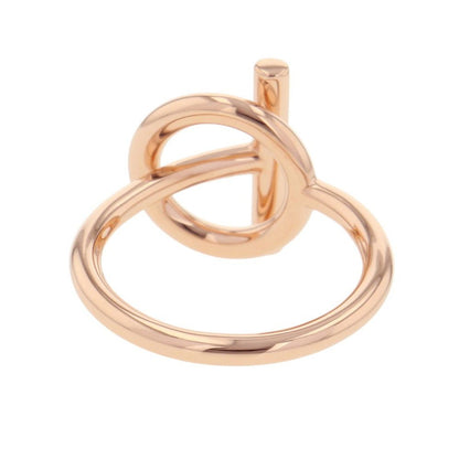 Hermes Ring Echappee PM Diamond Total 18k Pink Gold — view 3