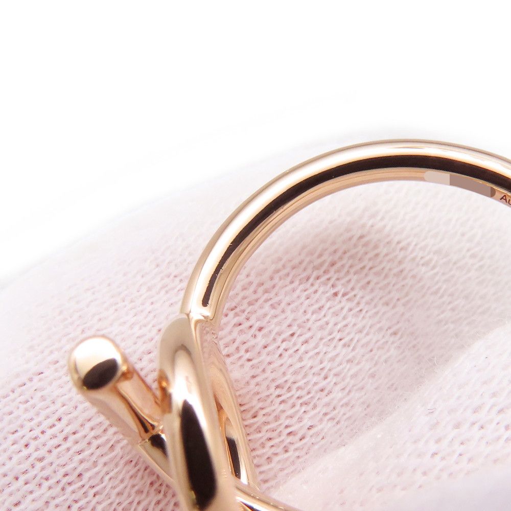 Hermes Ring Echappee PM Diamond Total 18k Pink Gold — view 5
