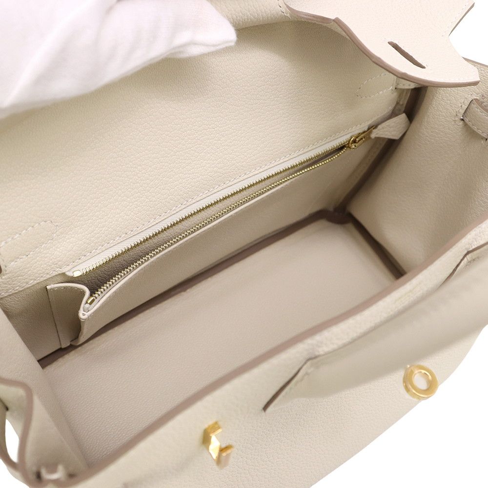 Hermes Birkin 25 Cles Gold Togo Handbag — view 7