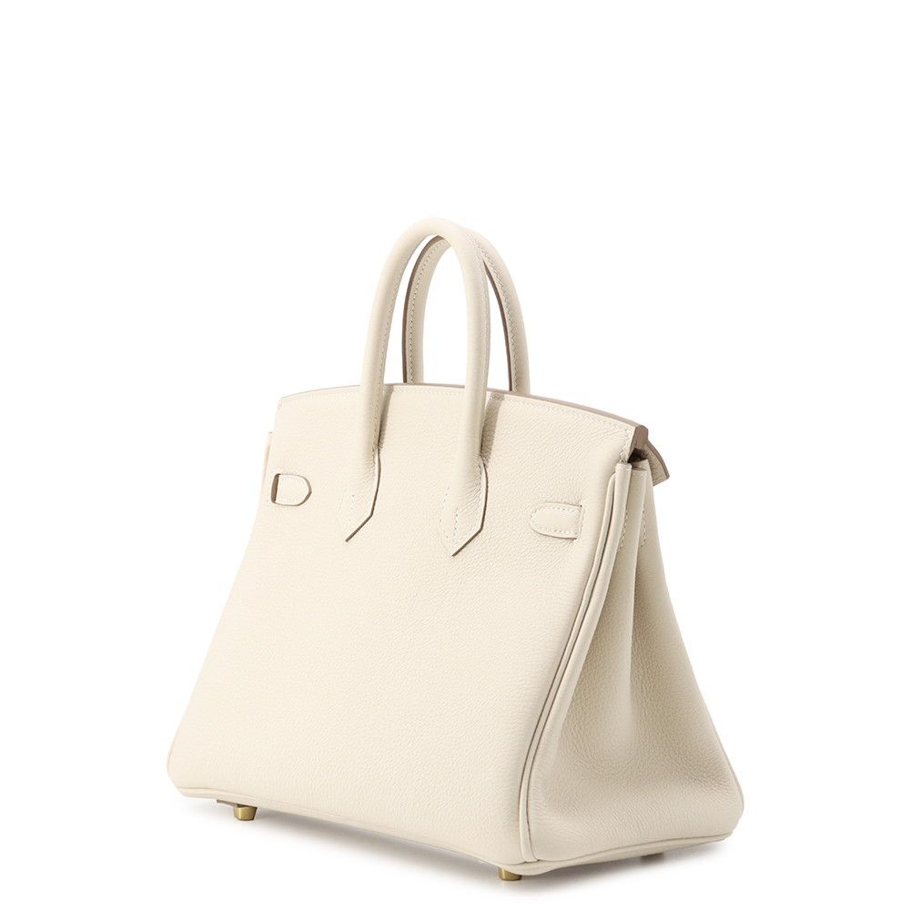 Hermes Birkin 25 Cles Gold Togo Handbag — view 2