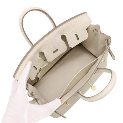 Hermes Birkin 25 Cles Gold Togo Handbag — view 5