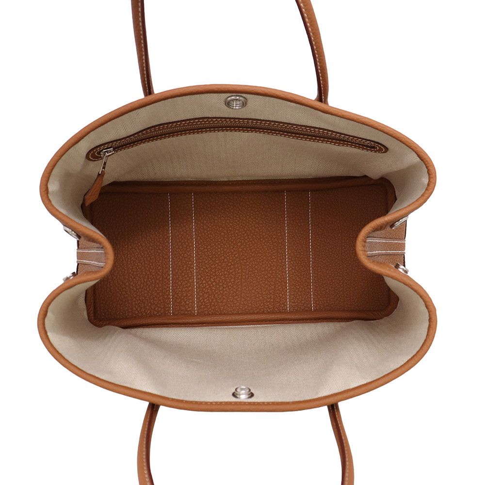 Hermes Tote Garden Party TPM Gold Silver Negonda — view 5