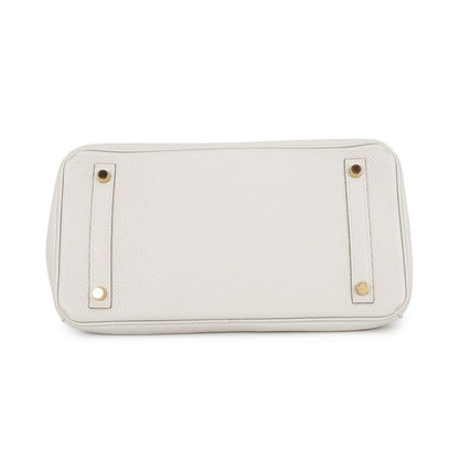 Hermes Birkin 30 Pearl Gray Gold Togo Handbag — view 3