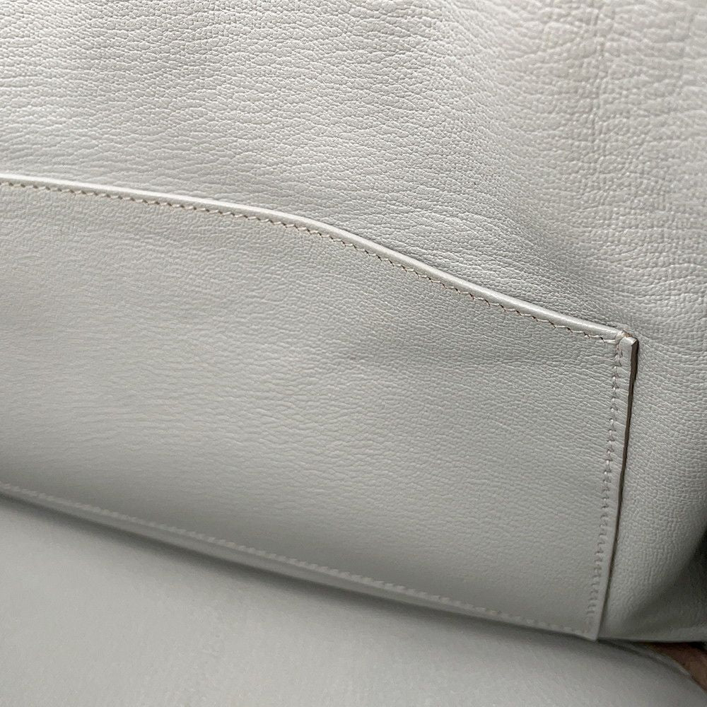 Hermes Birkin 30 Pearl Gray Gold Togo Handbag — view 9