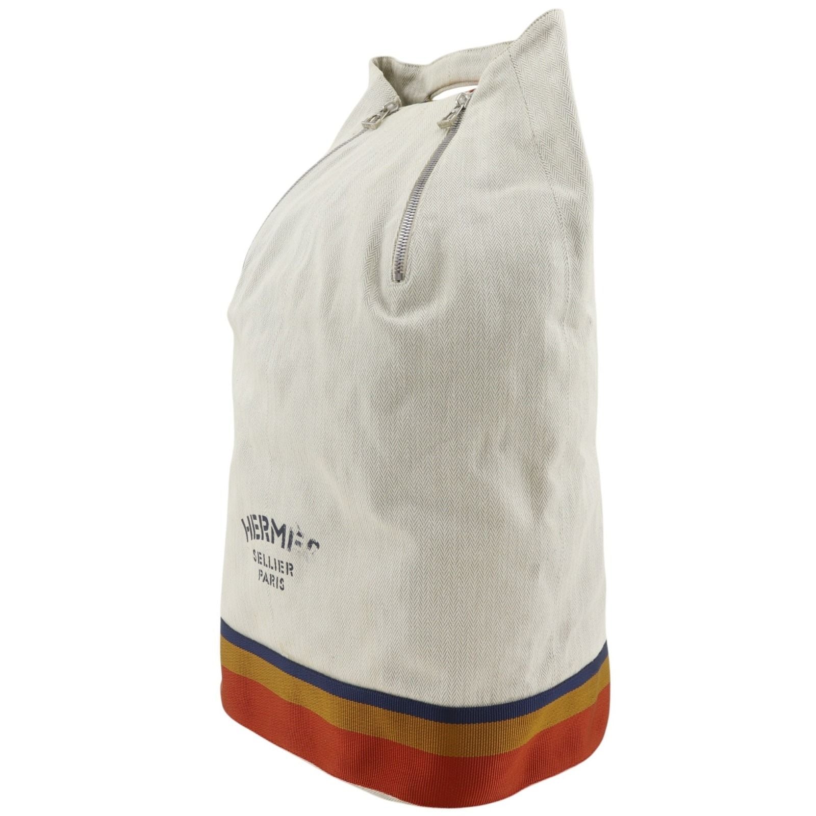 Hermes Cavalier Toile Ash Beige Shoulder Bag — view 2