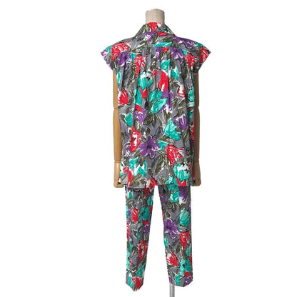 Saint Laurent Yves Vintage Pants Suit M S French Sleeve Jacket Tapered — view 2