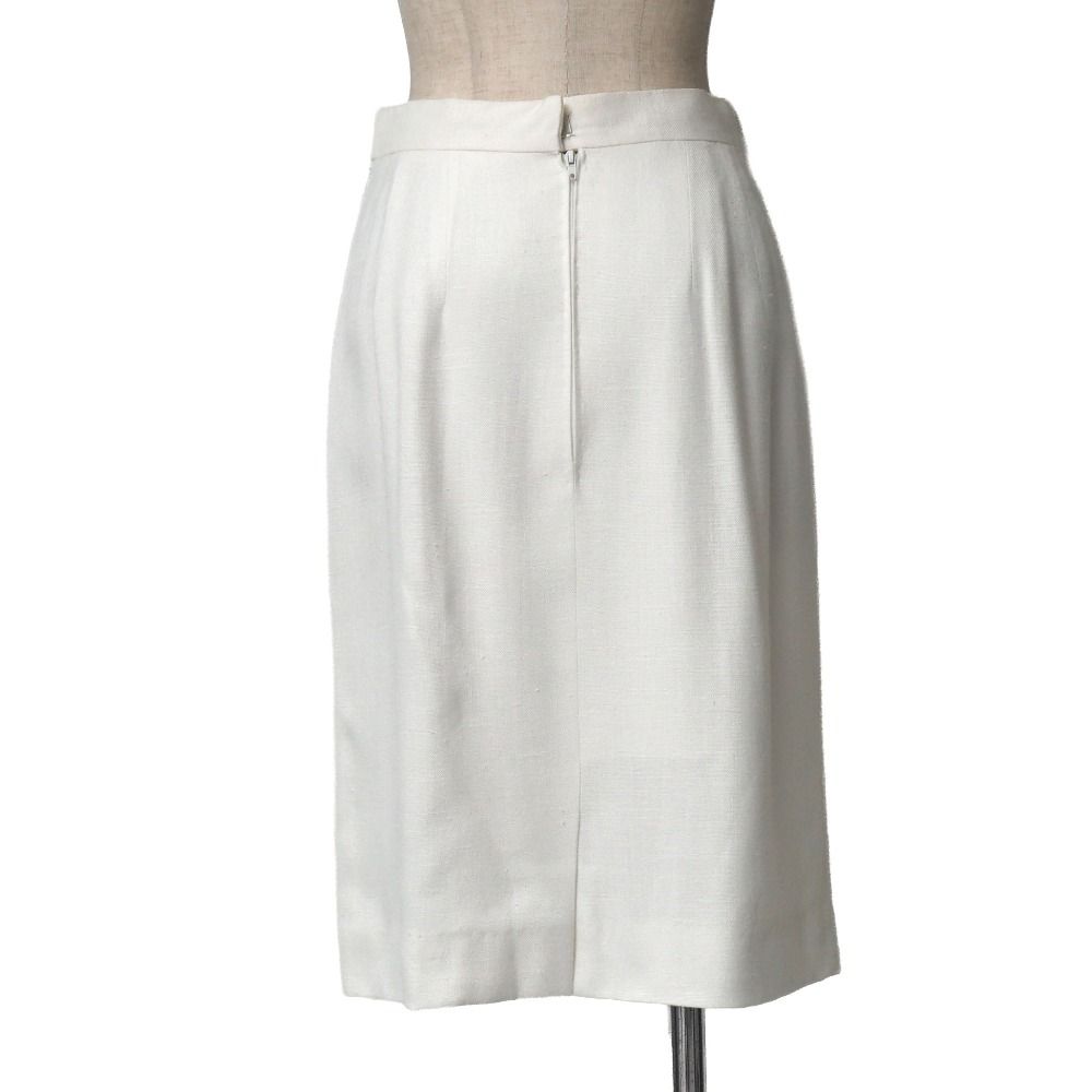 Celine Vintage Skirt Suit 38 Band Collar Long Jacket Tight — view 4