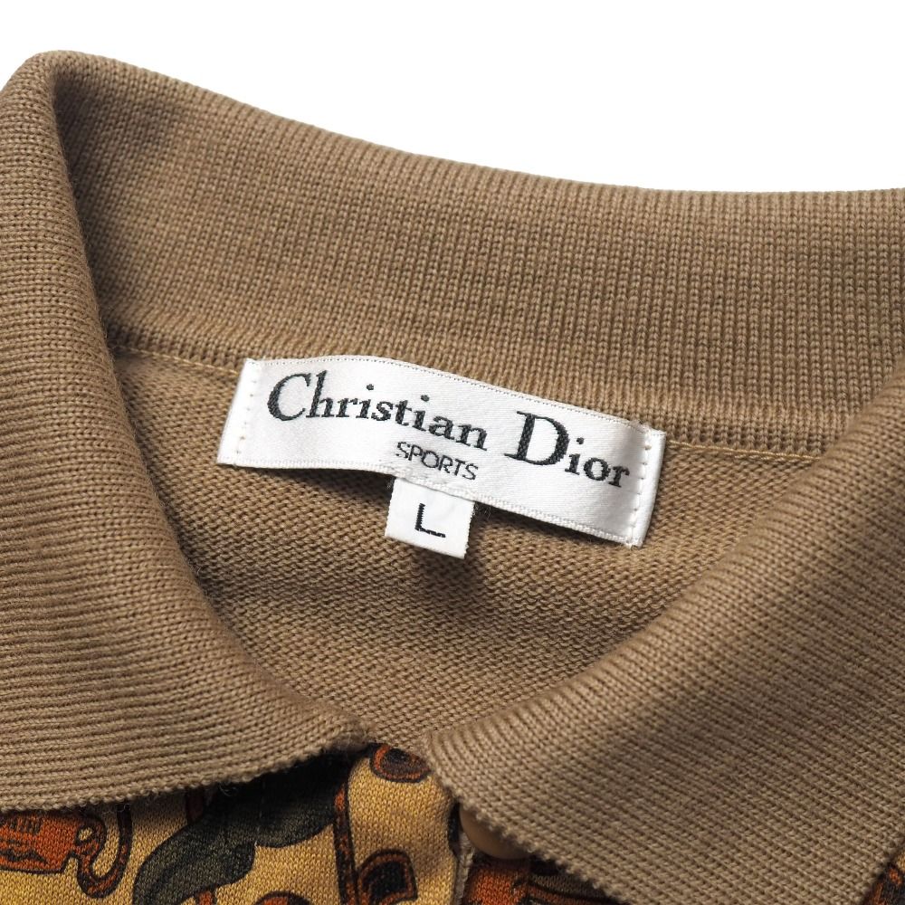 Dior Vintage Polo Shirt L Knit Long Sleeve — view 5