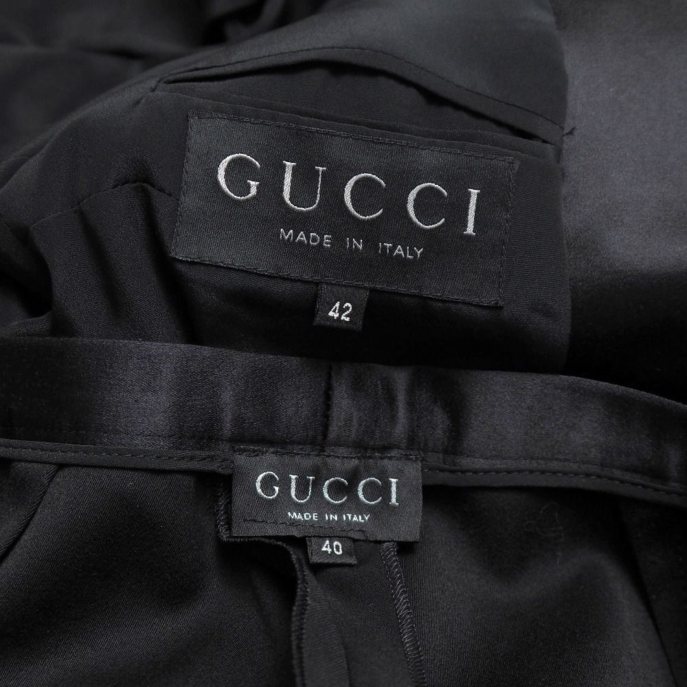 Gucci Vintage Pants Suit 42 40 Tailored Bra Leather Single Jacket Trousers — view 7