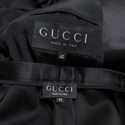 Gucci Vintage Pants Suit 42 40 Tailored Bra Leather Single Jacket Trousers — view 7