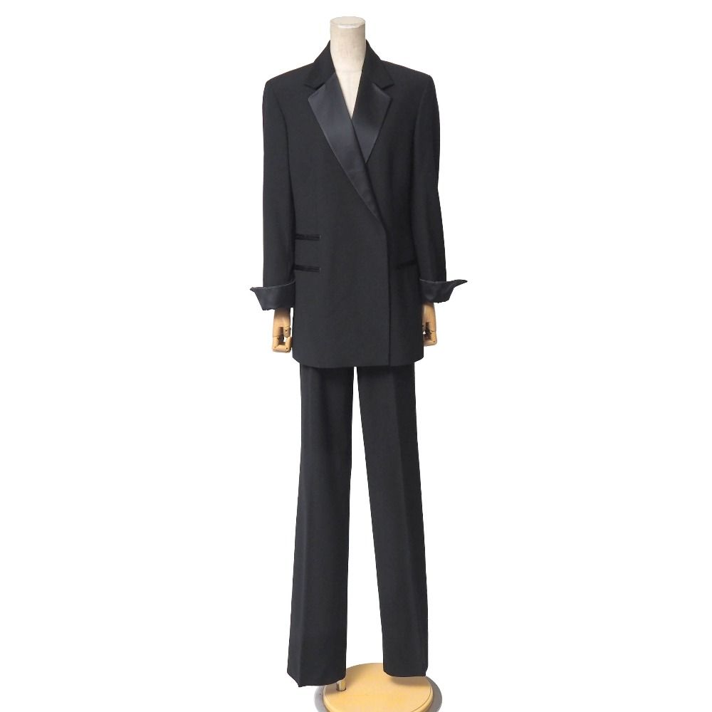 Gucci Vintage Pants Suit 42 40 Tailored Bra Leather Single Jacket Trousers