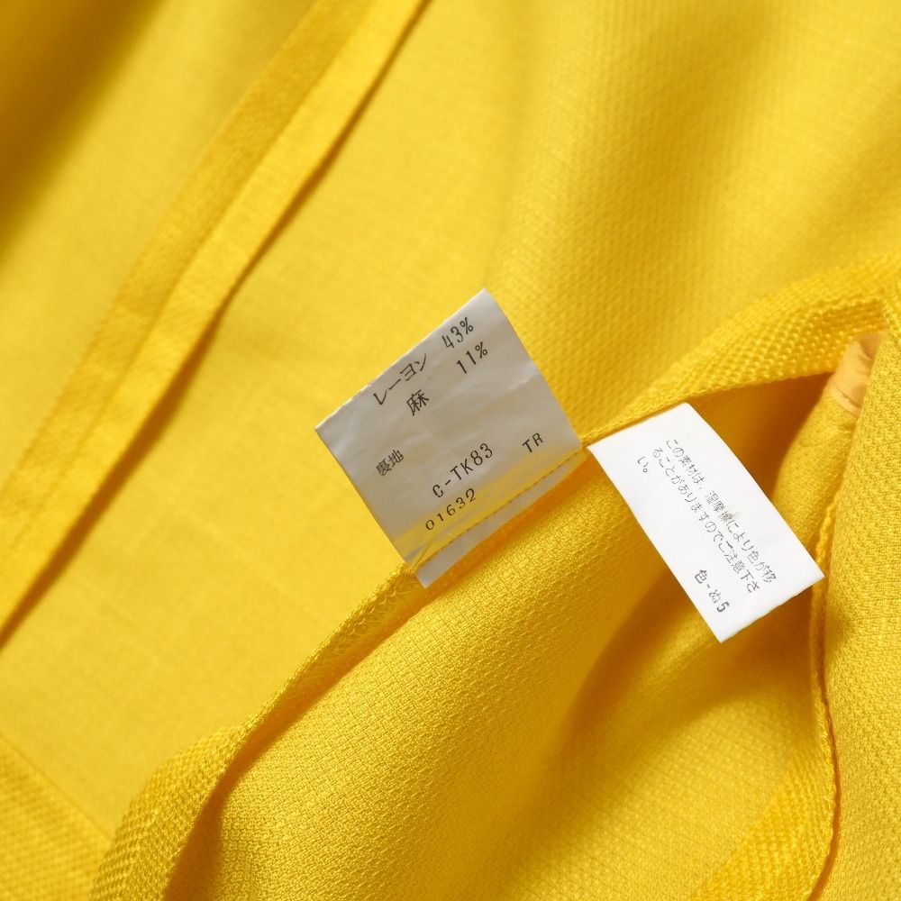 Saint Laurent Yves Vintage Diffusion Femmes Collarless Jacket S Cropped Short — view 8