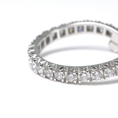 Harry Winston Ribbon Band Ring Diamond Silver Wedding Marriage — view 3