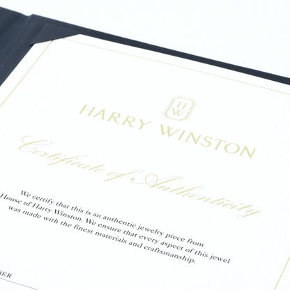 Harry Winston Ribbon Band Ring Diamond Silver Wedding Marriage — view 5