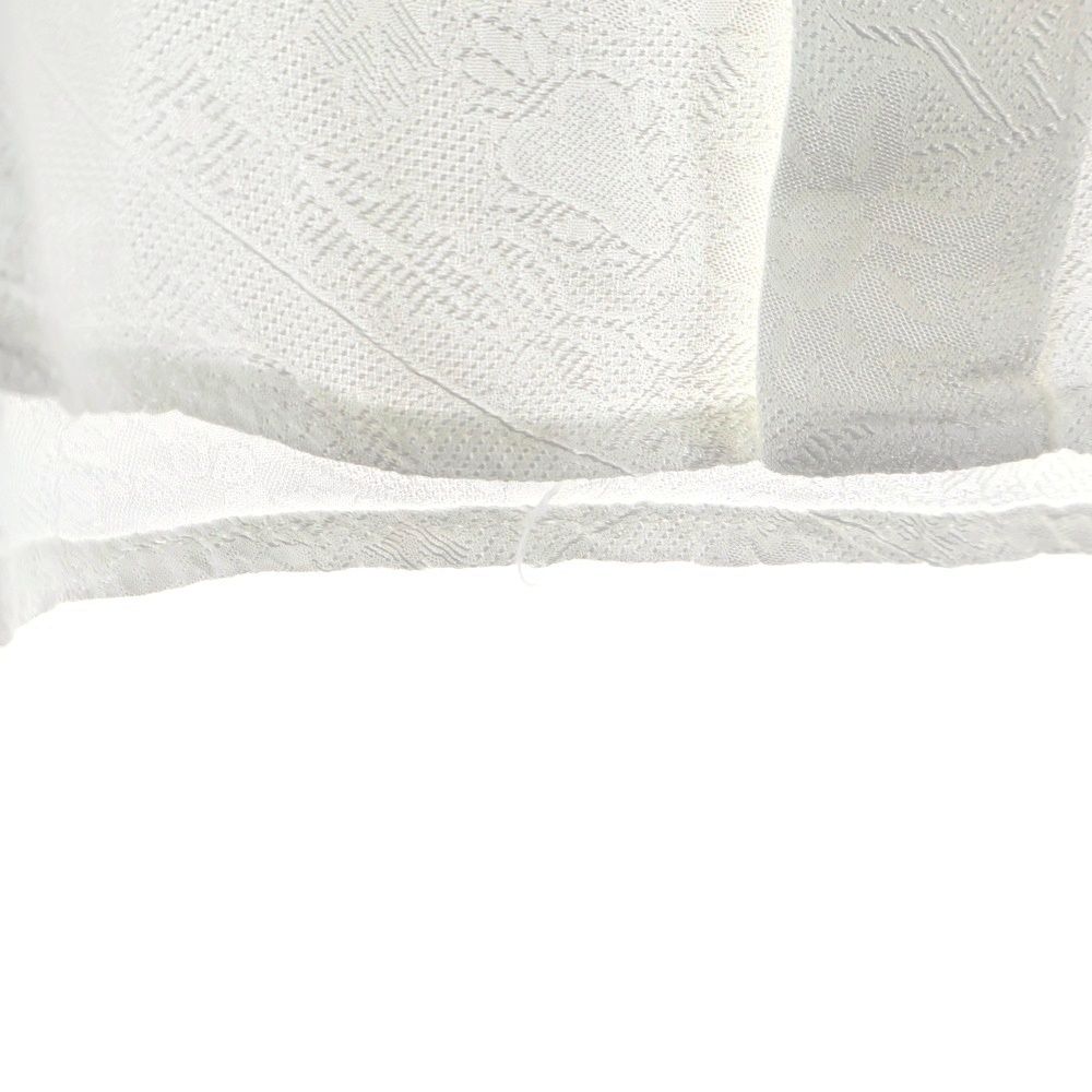 Versace Wing Collar Silk Long Sleeve Shirt White — view 7