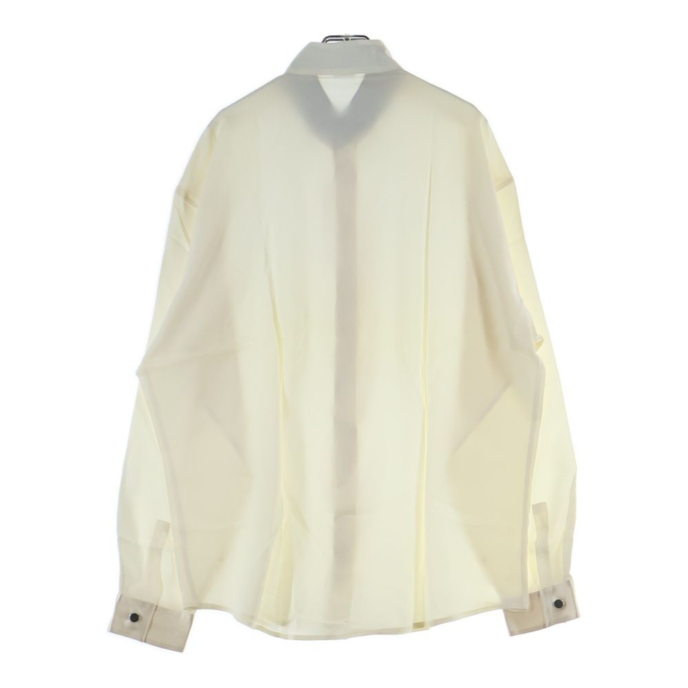 Versace Gianni Graphic All Over Silk Long Sleeve Shirt White Black — view 2