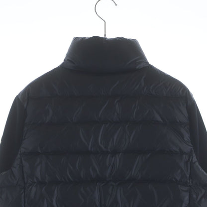 Moncler Patch Logo Knit Cut Replacement Down Jacket Black — view 4