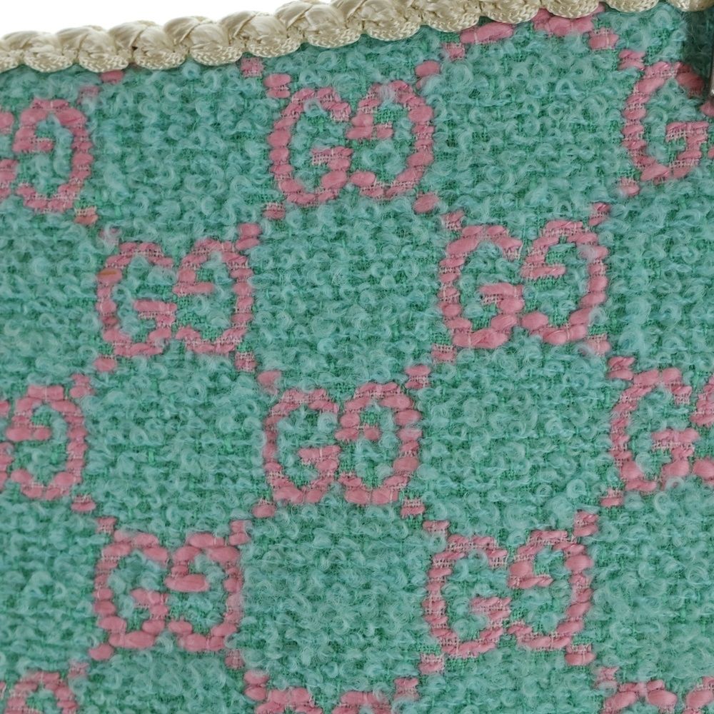 Gucci Skirt GG Jacquard Green Pink Cotton — view 4